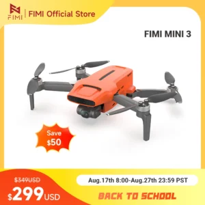 FIMI MINI 3 Drone 4K 60fps Camera with Sensor 48MP | 245g Lightweight No Registration | 9km Range | Night Video AI | CE/FCC