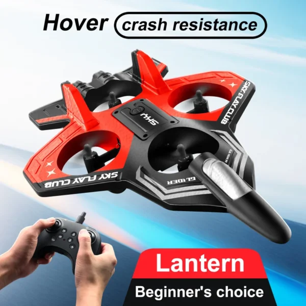 T02 RC Drone Airplane - 4 - Channel Gyro, LED Lights, Headless Mode,Stunt Rollover, Beginner - Friendly - Image 6