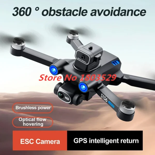 Professional GPS Obstacle Avoidance Drone Brushless Motor 4K Dual Camera Optical Flow Localization Quadcopter Boy Kid Toy Gifts - Image 2