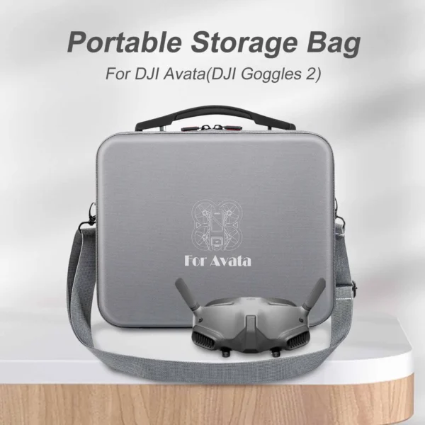 PU Carrying Case Adjustable Strap Waterproof Carrying Handbag Portable Flying Glasses Bags Drone Accessories for DJI Avata - Image 2