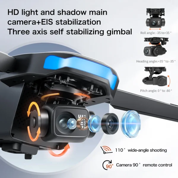 S-X1 MAX GPS Drone 4K Professional HD Camera 3-Axis Gimbal Aerial photography Brushless Screen 5G WIFI FPV Dron RC Quadcopter - Image 3