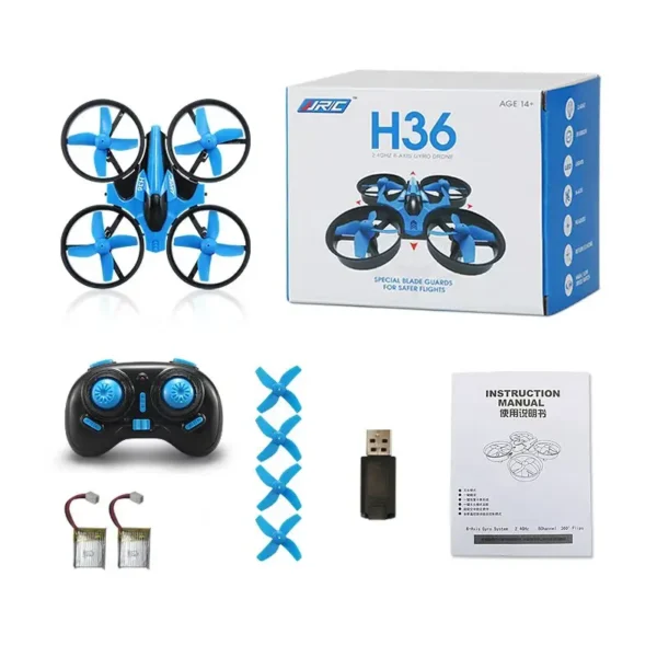 JJRC H36 Mini RC Drone with 1/2/3Battery Headless Mode 360° Flip 6-Axis Remote Control Quadcopter Toys Mini Drone Toys for Kids - Image 3