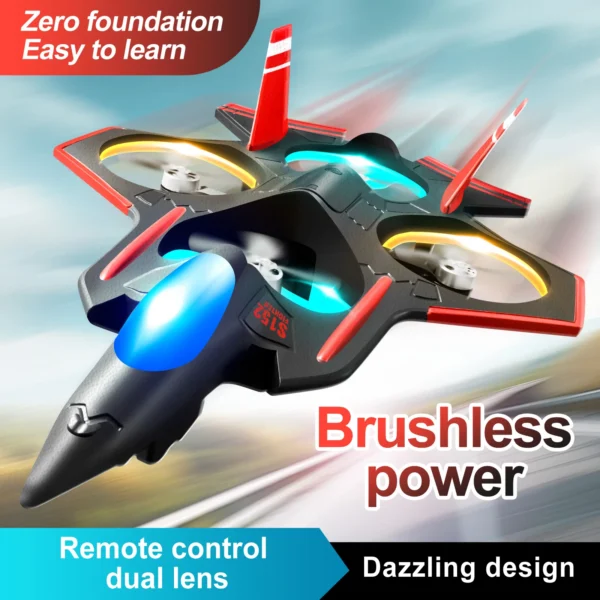 S152 Pro Drone Remote Control Foam Brushless Shatterproof Flow Electric Adjustment Dual Camera 4K FPV Night Light Dron - Image 3