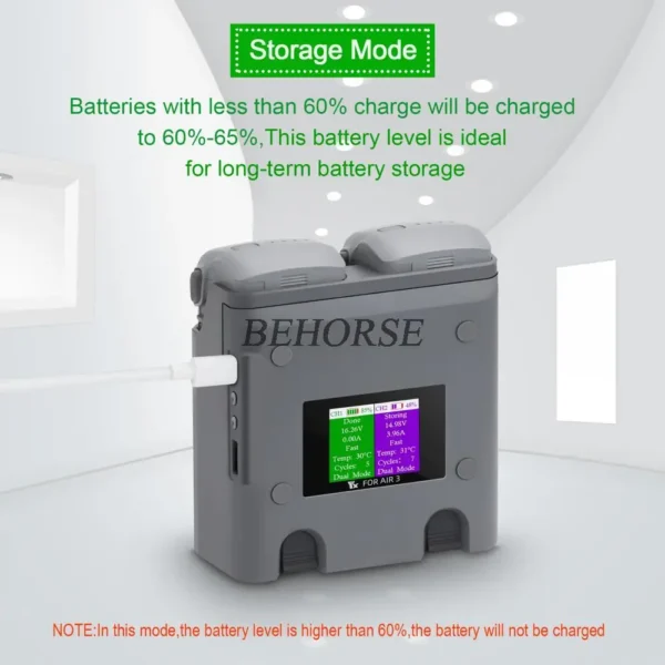 Two-way Digital Display Battery Charging Hub for Air 3S Charger Flight Battery Fast Charger for DJI Air 3 Drone Accessories - Image 5