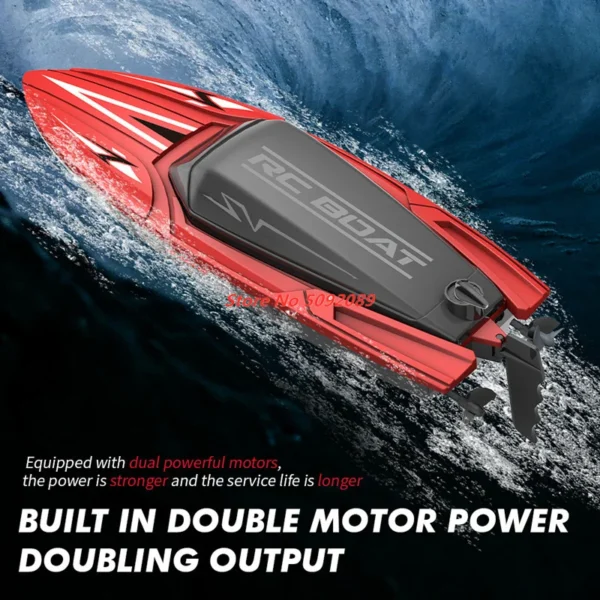 35CM Large RC Racing Boat Radio Control SpeedBoat 30Mins Driving RC Ship Boat Waterproof Toy Summer Water Boy Kid Gifts RC Toys - Image 4