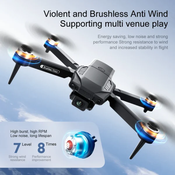 New F198 Drone Professional Dual Camera With 1080P WIFI FPV HD Aerial Photography Wide Angle Brushless RC Foldable Quadcopter - Image 5