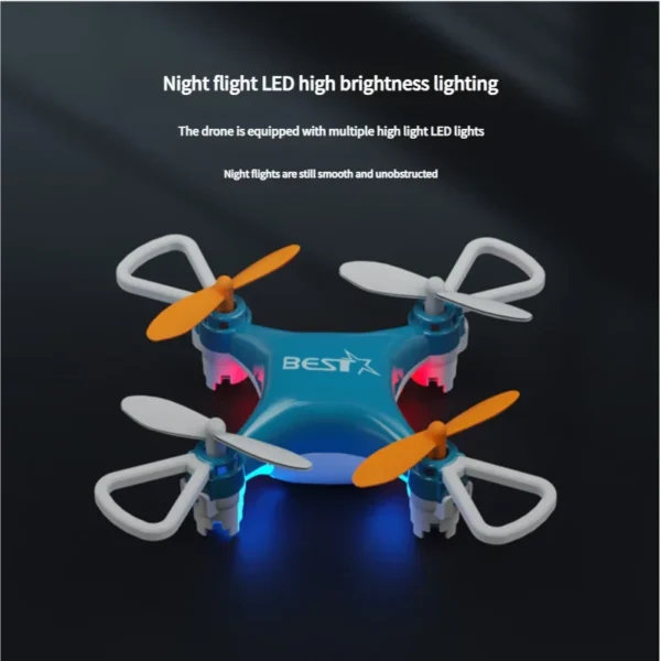 Mini Drone Fixed Height Quadcopter Remote Control Aircraft Toy for Kids Safe Flying Birthday Gift for Child Teens Beginners - Image 4