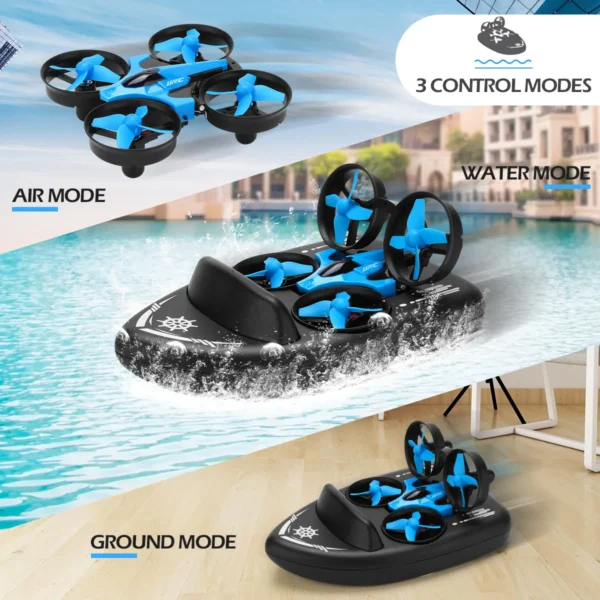 Jjrc H36F Rc Mini Drone Boat 2.4G 3In1 Rc Vehicle Flying Waterproof Drone Boat Model Toys Quadcopter Boat Rc Helicopter for Kid - Image 2