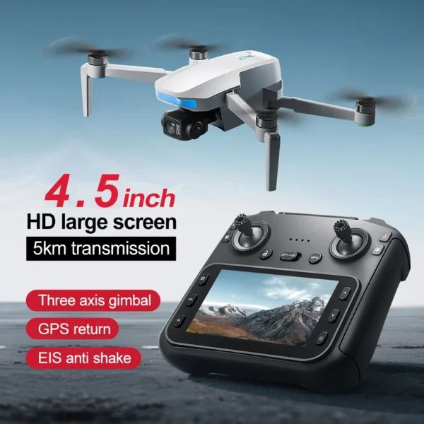 S-X1 Max Profesional GPS Drone with 8K HD Camera 3-axis gimbal Aerial 5G Wifi FPV Brushless Screen Fishing Drone RC Quadcopter - Image 2
