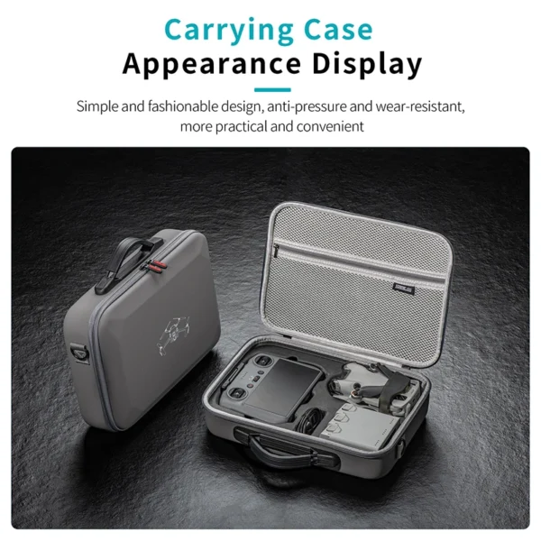 STARTRC Carrying Case For DJI Mini 4 Pro Accessories Storage Bag PU Leather Handbag Portable Travel Case Drone Accessories - Image 2