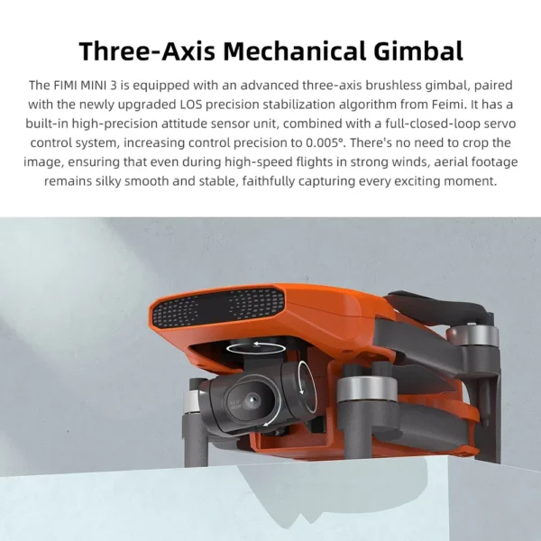 FIMI MINI 3 New Arrival 4K 60fps AI Night Video 9km range 3-axis Gimbal Camera Drones 249g Ultralight design Mini Drone 2024 - Image 2
