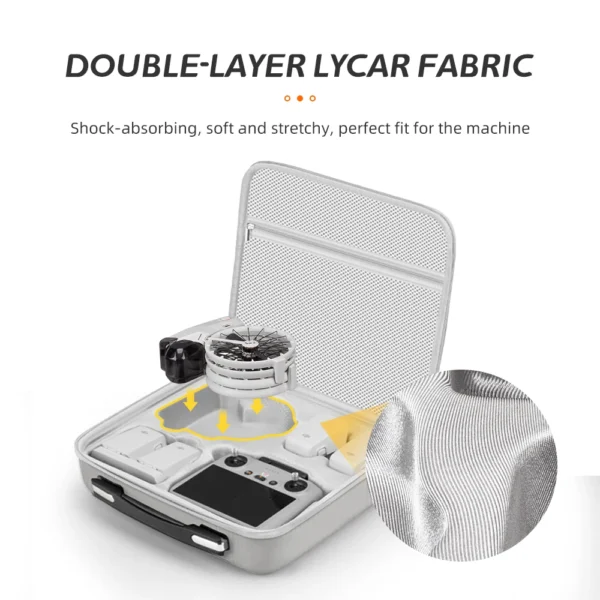 XFJI Portable Carrying Case for DJI Flip Storage Box Hard Case Drone Accessories DJI Flip Travel Handbag PU Splash-proof Bag - Image 4