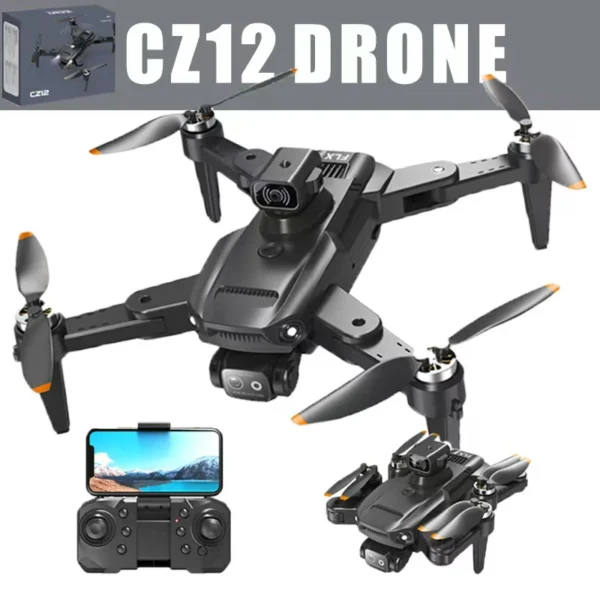 CZ12 drone with HD camera optical flow positioning laser obstacle avoidance flying machine remote control airplane toy - Image 5