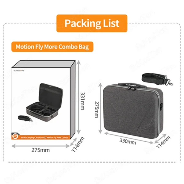 For DJI NEO Portable Case Waterproof Bag Charger Battery Base Storage Box Handbag Glasses N3 Carrying Box Drone Accessories - Image 2