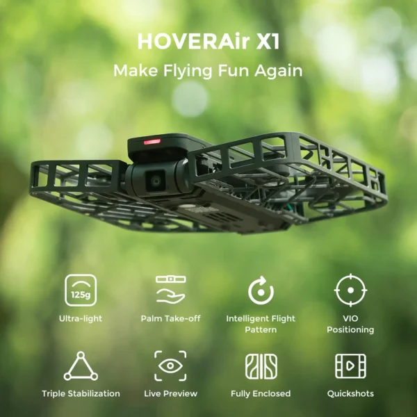 HOVERAir X1 Flying Drone Camera Llive Preview Selfie Aanti-shake HD Drone Pocket-Sized for Outdoor Camping Travel New - Image 2