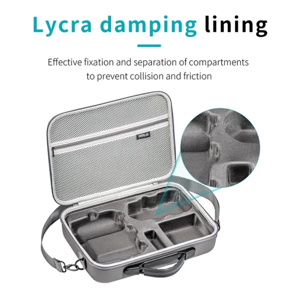 STARTRC Carrying Case For DJI Mini 4 Pro Accessories Storage Bag PU Leather Handbag Portable Travel Case Drone Accessories - Image 4