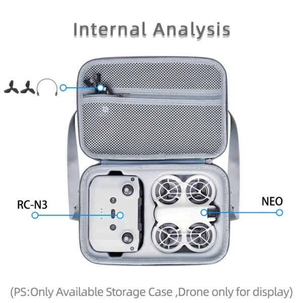 Portable Carrying Case for DJI NEO Protective Shockproof Stroage Bag Shoulder Box for DJI RC N3 Drone Remote & Battery Accessory - Image 2