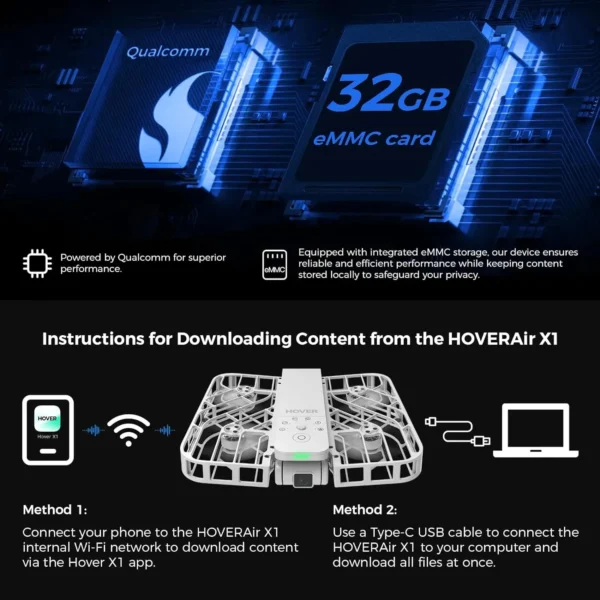 Hover Air X1 Camera X1 HOVERAir X1 Flying Drone Camera live Preview Selfie anti-shake HD Revolutionary Flying outdoor travel - Image 6