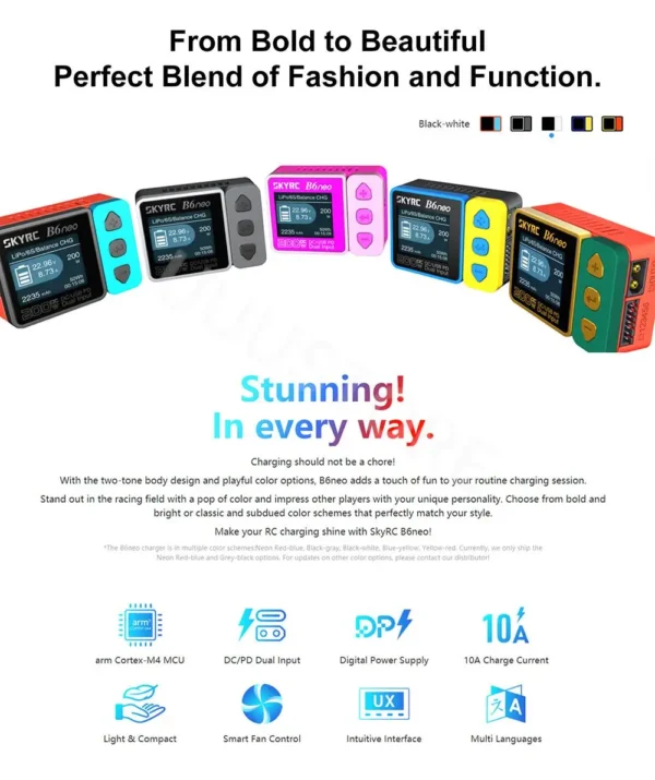 SKYRC B6 NEO B6NEO Smart Charger DC 200W PD 80W LiPo Battery Balance Charger Discharger For RC FPV Drone Car Boat Model - Image 6