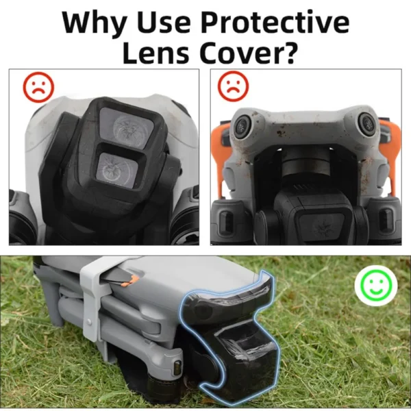 Lens Guard Protective Cover for DJI Air 3 Drone Gimbal Stabilizer Camera Lens Cap Dust-proof Guard Hood Cap Air 3 Accessories - Image 4