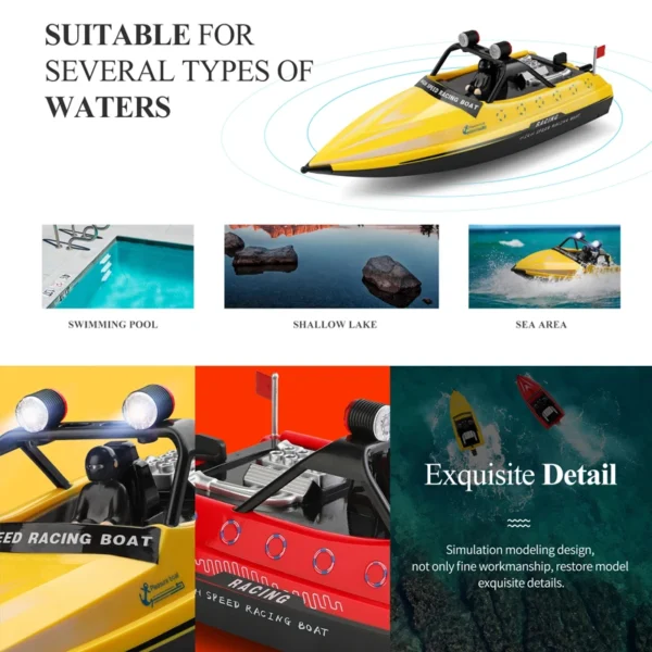 WLtoys WL917 RC Boat 2.4G Electric High Speed Jet Waterproof Model Electric Remote Control Speedboat Gifts Toys for Boys - Image 4