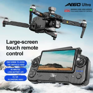 AE60 Ultra GPS Drone Profesional 8K HD Camera 3-axis gimbal Aerial Photography 12KM Obstacle Avoidance FPV Airdrop Fishing Drone