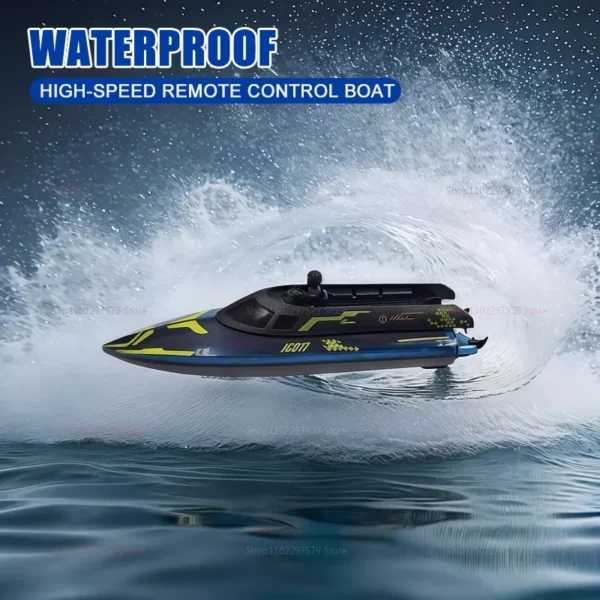 2025 JC017 RC Boat High Speed 2.4GHz Waterproof Remote Control Racing Boat 15 kmh Electric Toys for Boys Teens Adults Gift - Image 4