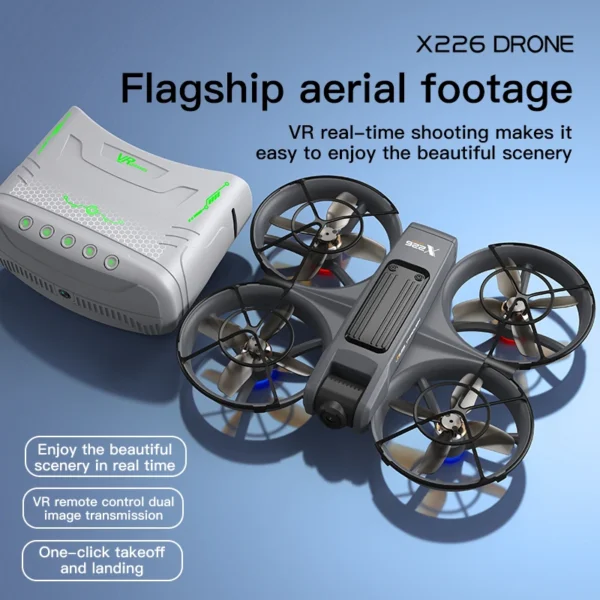 X226 Screen VR Control Drone 4K Professional Camera HD Aerial Photography Dual-Camera Omnidirectional Obstacle Avoidance Drone - Image 3