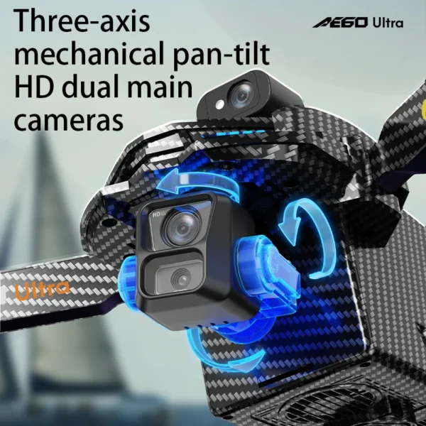 AE60 Ultra Profesional GPS Drone with 8K HD Camera 3-axis gimbal Aerial Photography Obstacle Avoidance FPV Airdrop Fishing Drone - Image 2