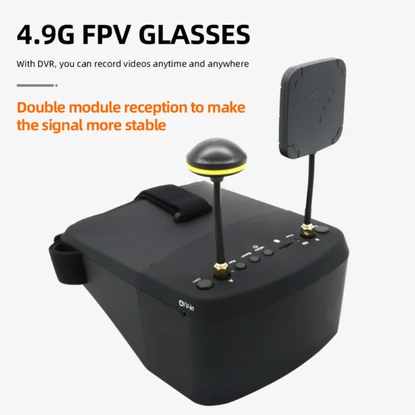 EV800D 5.8G 40CH 5 Inch 800*480 Video Headset HD DVR Diversity FPV Goggles With Battery For RC Model RC FPV Drone - Image 5