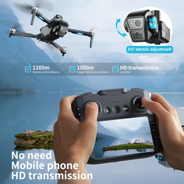Xiaomi Mijia XT606 Drone Professional 8K HD Camera 5G WIFI FPV 360°Obstacle Avoidance Brushless With Screen RC Quadcopter toys - Image 3