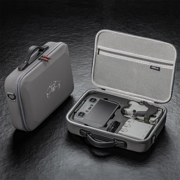 STARTRC Carrying Case For DJI Mini 4 Pro Accessories Storage Bag PU Leather Handbag Portable Travel Case Drone Accessories - Image 6