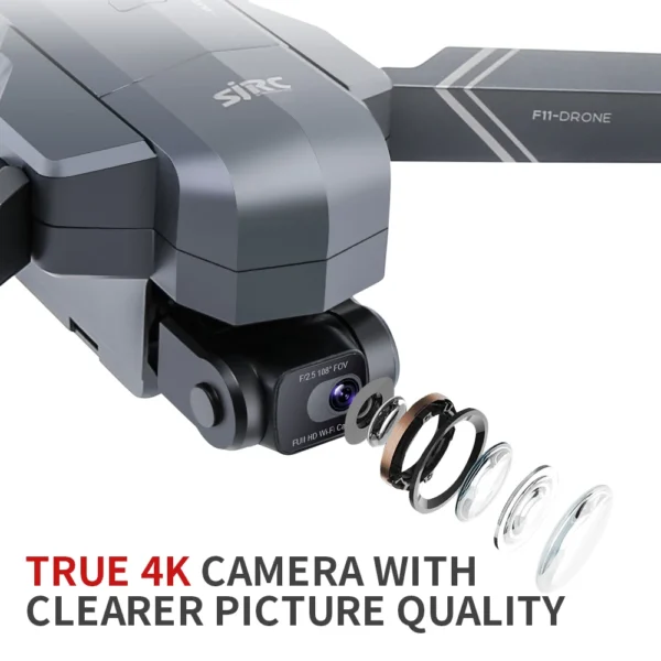 SJRC F11 Pro 4K F11s Pro 4K Camera Drone GPS 5G FPV HD 2 Axis Stabilized Gimbal EIS Professional Brushless Quadcopter RC Dron - Image 5