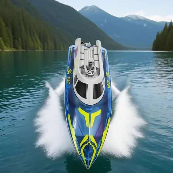 2025 JC017 RC Boat High Speed 2.4GHz Waterproof Remote Control Racing Boat 15 kmh Electric Toys for Boys Teens Adults Gift - Image 6