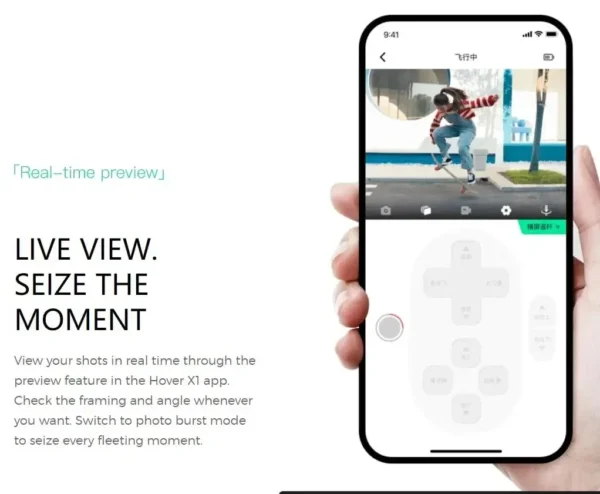 HOVERAir X1 Pocket-Sized Self-Flying Camera Mini Drone 1050mAh Battery Selfie Action Camera Hover Air X1 - Image 2