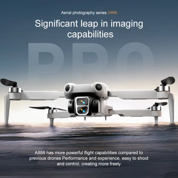 2025 New A888 Aerial Photography Drone Brushless Motor | 3-Axis Gimbal | 360° Adjustable Camera | Optical Flow Stabilization - Image 5