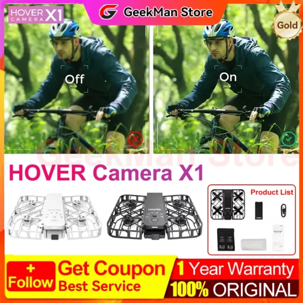 Hover Air X1 Camera X1 HOVERAir X1 Flying Drone Camera live Preview Selfie anti-shake HD Revolutionary Flying outdoor travel