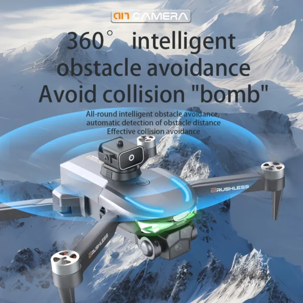 A17 4K Dual Camera GPS Drone w/ 360° Obstacle Avoidance, Auto Return, Foldable RC Quadcopter, WiFi FPV & Long Flight Time