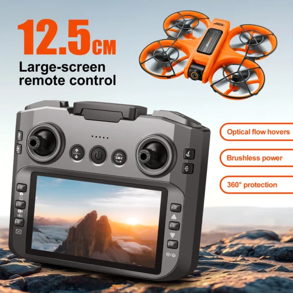 JHD For 2025 New S156 Drone with Screen Brushless Optical Stream Positioning Quadcopter with Camera FPV S156 Toy Airplane - Image 2