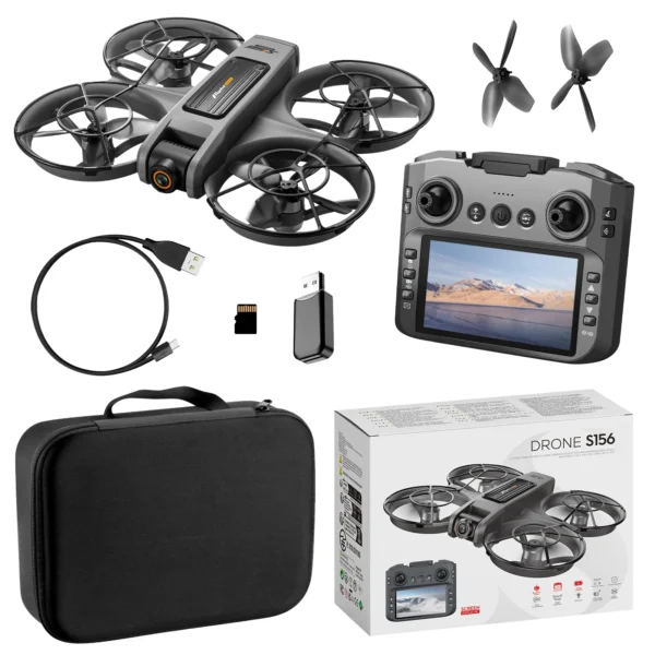 JHD For 2025 New S156 Drone with Screen Brushless Optical Stream Positioning Quadcopter with Camera FPV S156 Toy Airplane - Image 6
