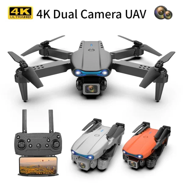 2024 New Drone With 4K Professional Camera High-Definition Dual Camera Lens Long Battery Life LED Night Flight Lights Toy Gift - Image 5