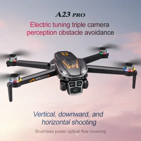 A23 Pro Drone with Screen 8K HD FPV Camera, Obstacle Avoidance, Foldable RC Quadcopter Brushless Motor, Long Flight Time Gifts - Image 3