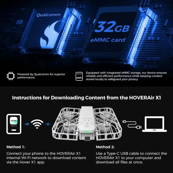 Hover Air X1 CameraX1 HOVERAir x1 Flying Drone Camera live Preview Selfie anti-shake HD Revolutionary Flying outdoor travel - Image 5