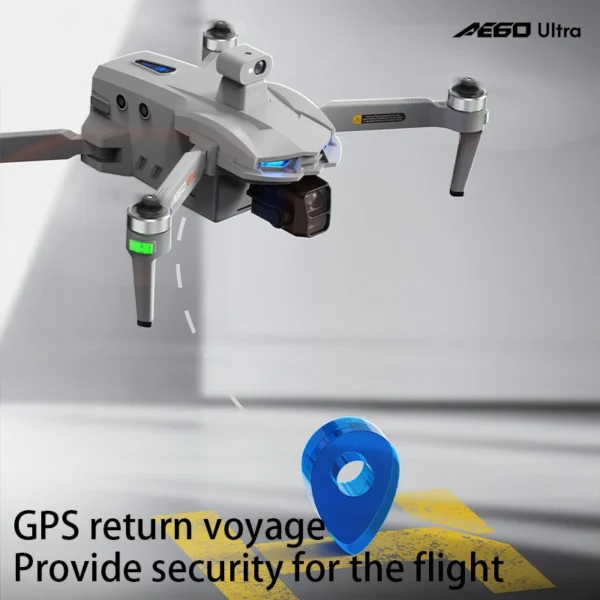 AE60 Ultra Profesional GPS Drone with 8K HD Camera 3-axis gimbal Aerial Photography Obstacle Avoidance FPV Airdrop Fishing Drone - Image 5