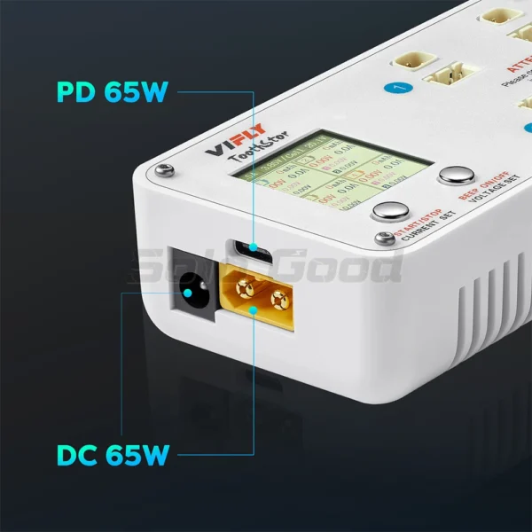 VIFLY ToothStor 4 Port 2S Balance Charger with Storage Mode LCD Display LiHV/LiPo Battery For RC FPV Freestyle Racing Drone - Image 5