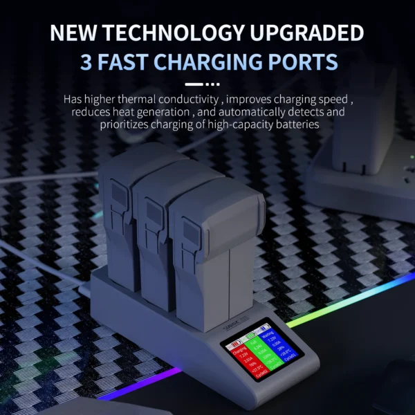Mini 4 Pro Battery Faster Charging Hub Housekeeper for DJI Mini 3 Pro Drone Accessories Charger LCD Screen for DJI Mini 3 - Image 4