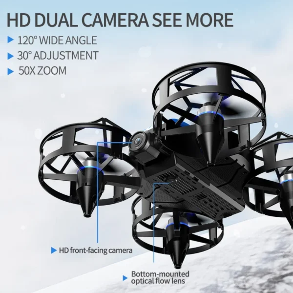DWI NEW 812PRO Drone profession HD aerial drone 360° protection Camera with WiFi FPV RC Drone Height Keep Helicopter Kids Toys - Image 4