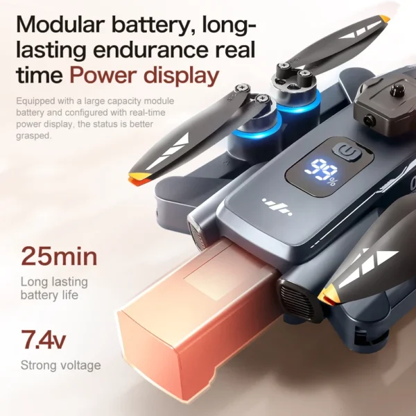 For Xiaomi XT808 GPS Drone Professional 8K HD Dual Camera Brushless Motor 5G WIFI FPV Foldable Screen Display RC Quadcopter toy - Image 4