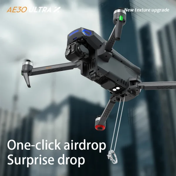 AE30 Professional Fishing Airdrop Drone 8K HD Camera 3-Axis Gimbal 10KM Brushless GPS FPV Dron Obstacle Avoidance RC Quadcopter - Image 5