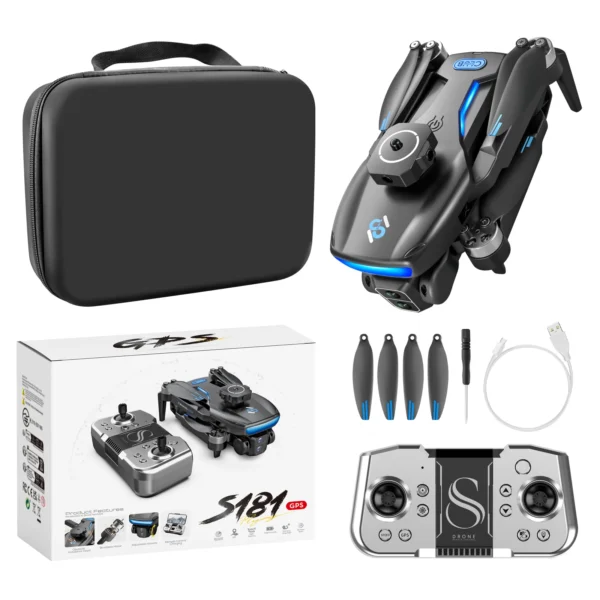 New S181 GPS Return Drone 5G Professional 8K HD Aerial Photography Dual-Camera Omnidirectional Obstacle Avoidance Dron RC Toy - Image 2